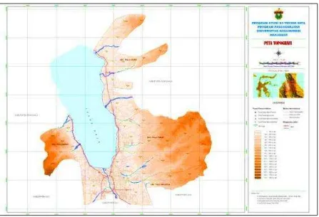 Figure 1. Map of Topographic of Palu City 