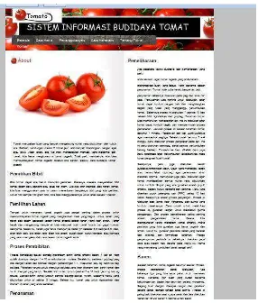 Gambar 4.7 Tampilan tentang tomat 