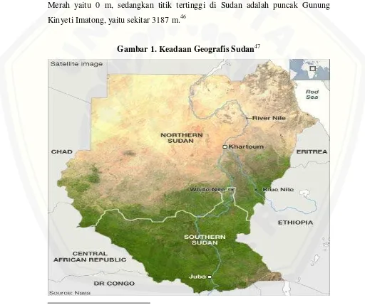 Gambar 1. Keadaan Geografis Sudan47 