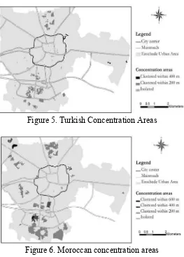 Figure 6. Moroccan concentration areas  