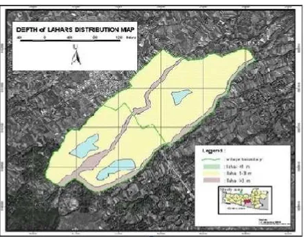 Figure 2. Phenomena area afected of Lahar lows in down Stream of Lamat River