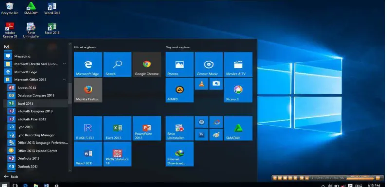 Gambar 4.1 Mengaktifkan Microsoft Excel 