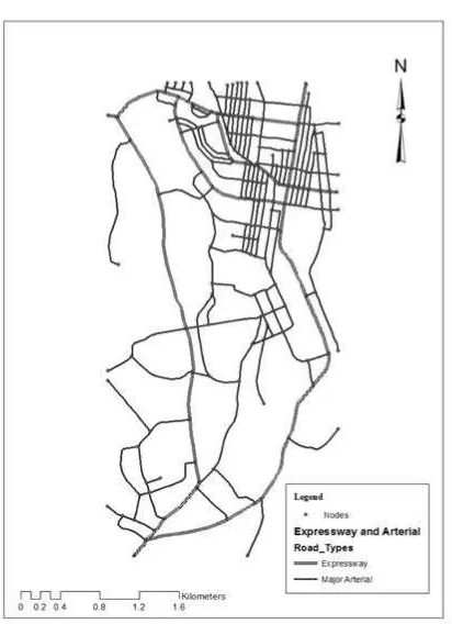 Figure 3. Jos City Expressway and Major Arterial Network