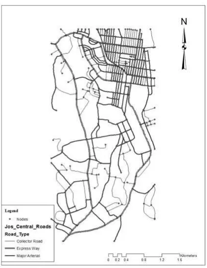 Figure 4. Jos City Expressway, Major Arterial and Collectors Network