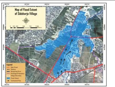 Figure 8. Map of 2007 Flood Extent of the Study Area
