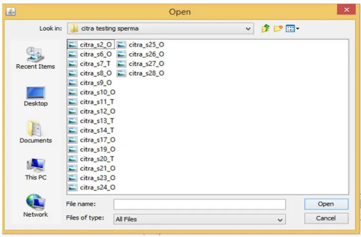 Gambar 4.5. Tampilan Ketika File dipilih dan di-input kedalam Database 