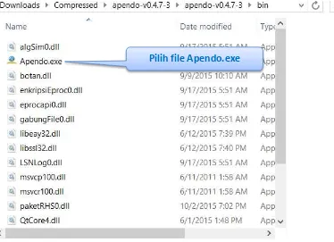 Gambar 6. Halaman folder apendo versi 4 