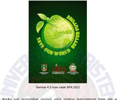 Gambar 4.5 iklan cetak SIPA 2012 