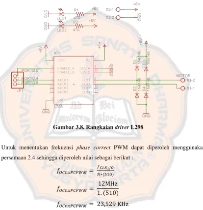 Gambar 3.8. Rangkaian driver L298 