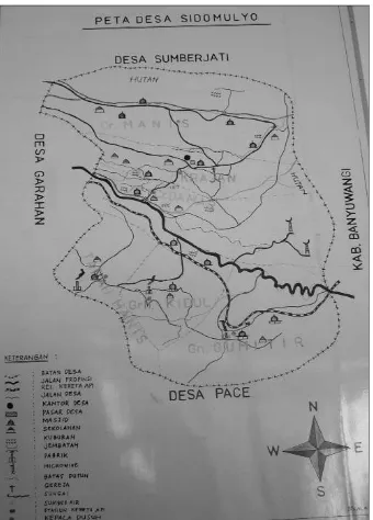 Gambar 2. Peta Desa Sidomulyo 