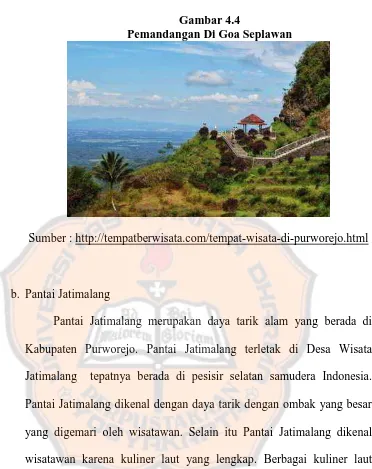 Gambar 4.4 Pemandangan Di Goa Seplawan 