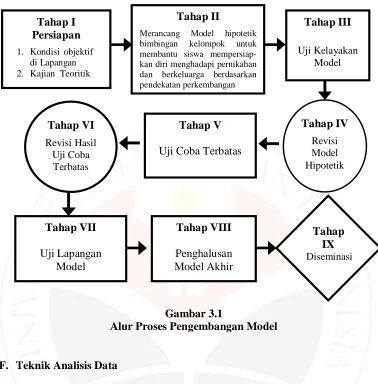 Gambar 3.1  Alur Proses Pengembangan Model  