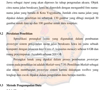 gambar untuk data uji dan 100 gambar untuk data template. 