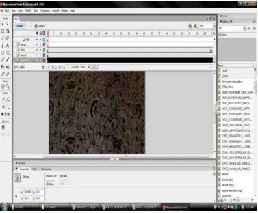 Gambar 4.1 Tampilan pembuatan intro 