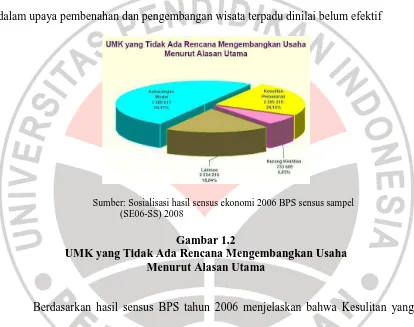 Gambar 1.2  UMK yang Tidak Ada Rencana Mengembangkan Usaha 