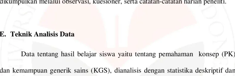 Tabel 3.5. Pedoman Konversi Norma Absolut Skala Lima 