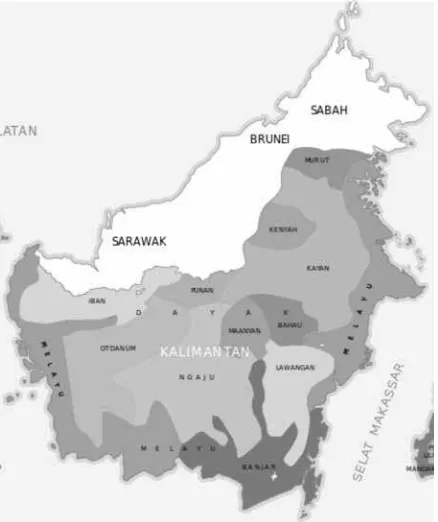 Gambar 3: Peta Etnis Iban di Kalimantan BaratSumber: www.google.com