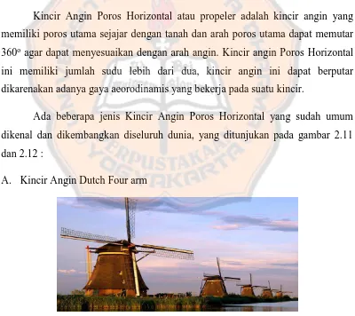 Gambar 2.11 Kincir Angin Dutch Four arm Sumber : https://www.wordpress.com/2012/04/2.png diakses Juni 2016.