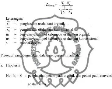 Gambar 4 commit to user Daerah diterima dan ditolak untuk uji beda  