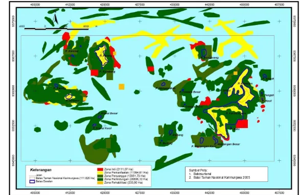 Gambar  11.    Peta Kesesuaian Zonasi Taman Nasional Karimunjawa   
