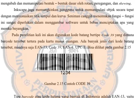 Gambar 2.15 Contoh CODE 39 