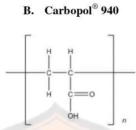 Tabel I. Kegunaan Carbopol (Rowe, Sheskey, dan Quin, 2009) 