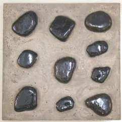 Figure 2.  Type I; Tile Body Made of White Portland Cement, Surface Topping with Artificial Pebbles 