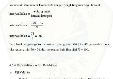 Tabel 4.3 Blueprint instrumen perawatan pasien hipertensi di wilayah kerja Puskesmas Jelbuk Kabupaten Jember 