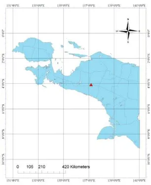 Gambar 1 Peta provinsi Papua dan Papua Barat 