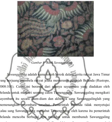 Gambar V  Batik Sawunggaling  