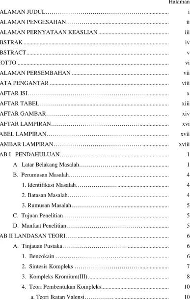 TABEL LAMPIRAN………………………………………....................... 