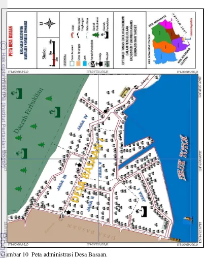 Gambar 10  Peta administrasi Desa Basaan. 