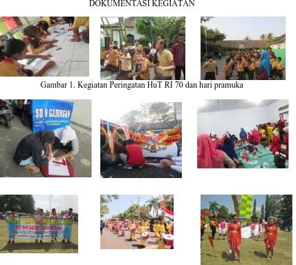 Gambar 2. Kegiatan Persiapan dan pelaksanaan Karnaval Hut RI tingkat Kabupaten 