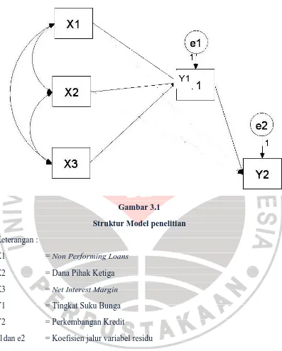 Gambar 3.1 Struktur Model penelitian 