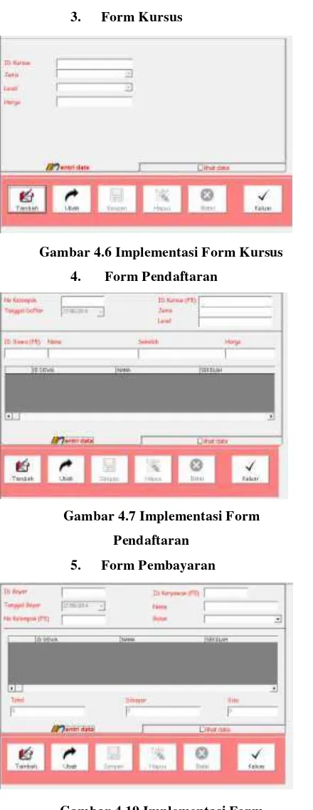 Gambar 4.19 Implementasi Form 