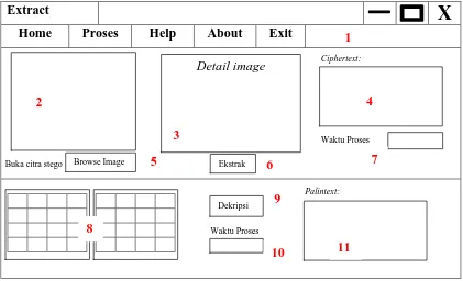 Gambar 3.18 Rancangan Halaman Ekstrak/Dekripsi 