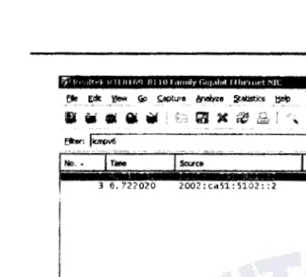 Gambar 6 :Paket IP di PC Router. 