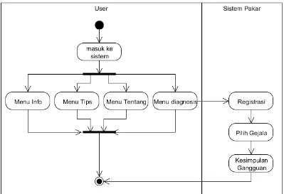 Gambar 3.4. Activity Diagram Sistem Pakar 