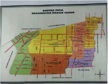 Gambar 4.1 Denah Lokasi Kecamatan Medan Johor 