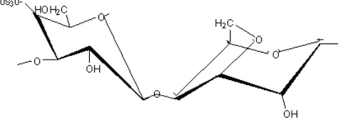 Gambar 1. Struktur molekul - karaginan