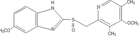 Fig 1. Structure of Omeprazole 