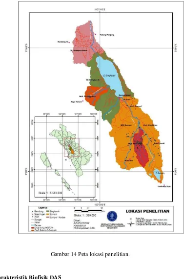 Gambar 14 Peta lokasi penelitian. 