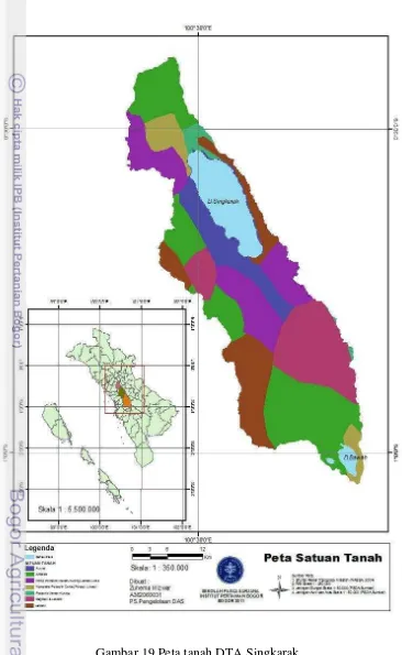 Gambar 19 Peta tanah DTA Singkarak. 