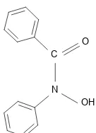 Fig 1. Structure of n-benzoyl-n-phenyl hydroxylamine