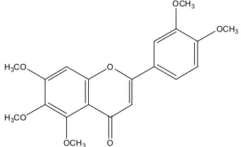 Fig 1. Molecular structure of sinensetin