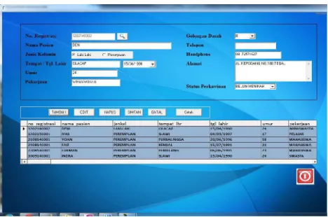 Gambar 18. Input Data Pemeriksaan