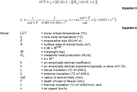 Table 2 provides a comparison of lower critical temperatures estimated using Equation 5 and 