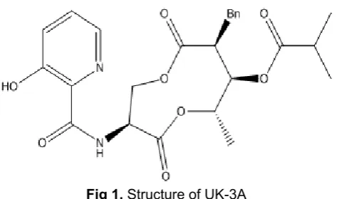 Fig 1. Structure of UK-3A 