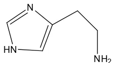 Fig 1.2 Chemical structure of histamine
