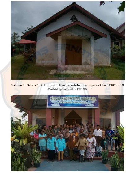 Gambar 2. Gereja G.K.I.I. cabang Bengko sebelum pemugaran tahun 1995-2010 
